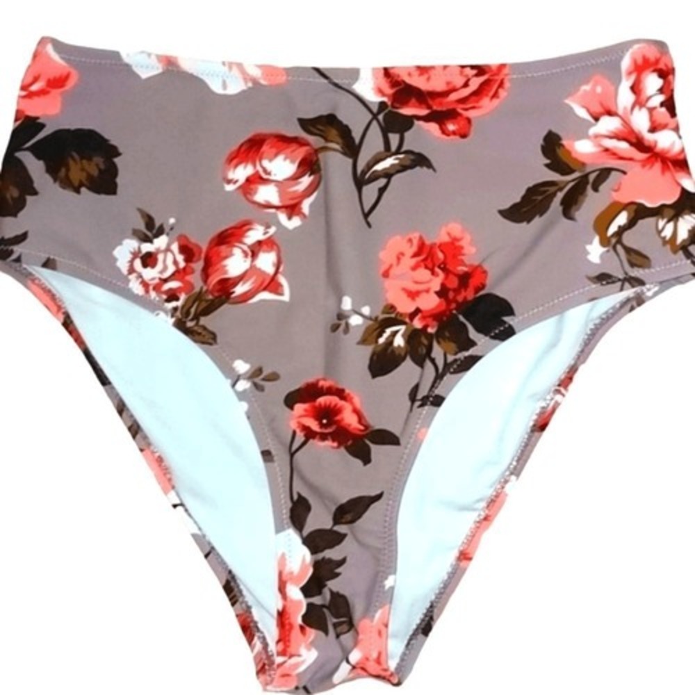 Cupshe women's floral print bikini swim bottoms boho